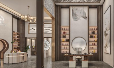 新中式烟酒店3D模型下载